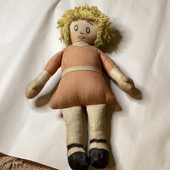 1930’S ORPHAN ANNIE CLOTH FAMOUS ARTIST SYND. AMERICAN NEEDLECRAFTS NY DOLL - Picture 2 of 13